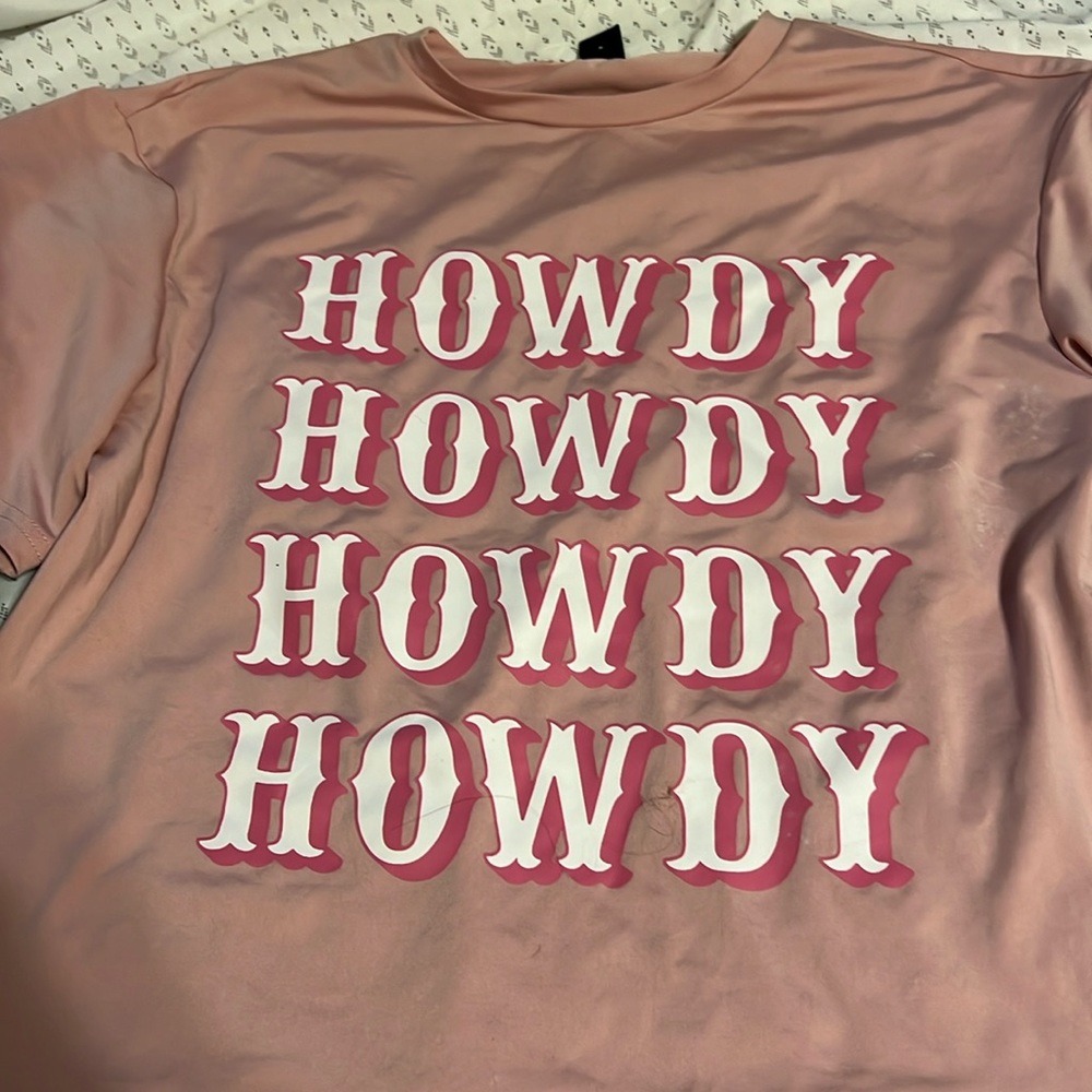 Satin feel t shirt